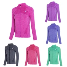 Pitidrogo Женская толстовка с длинным рукавом на молнии с капюшоном с длинным рукавом для бега