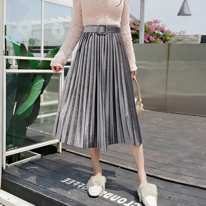 Ladies long pleated skirts Clearance