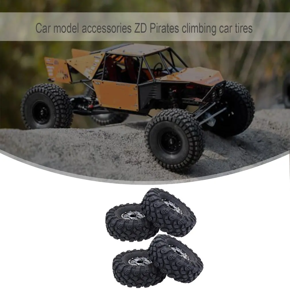 1.9" 1/10 RC Crawler Truck Wheels Tires Metal Beadlock Wheel Rims& 120mm Tyre Tires For RC Traxxas 82046-4 TRX-4 Ford Bronco
