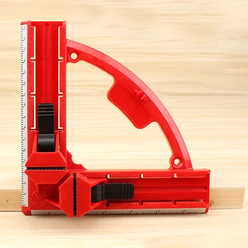 

Right Angle Clamp Durable Corner 90 Degree Drawer Aluminum Alloy Hand Tools Fixture Accessories DIY Woodworking Adjustable Ruler