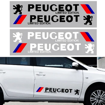 

Fashion Car Door & Waist line Stickers for Peugeots 107 108 206 207 308 307 508 2008 3008 Auto Accessories Automobile Ornaments
