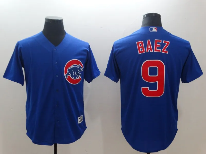 Chicago men Javier Baez 9 Anthony Rizzo 44 Kris Bryant 17 Willson Contreras 40 Yu Darvish 11 игрок Джерси - Цвет: AS photo