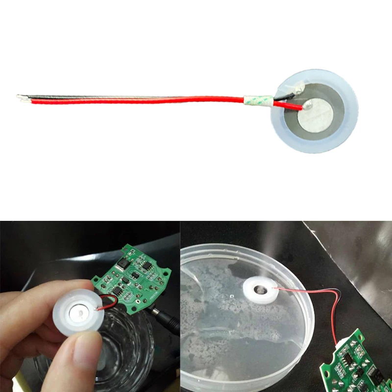 Description Picture 6 of item10pcs 20mm 2.4Mhz Ultrasonic Atomizer Mist Maker Fogger Atomizing Transducer With Sealing Ring Oscillating Blade Piezoelectric