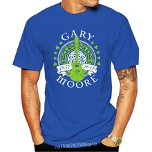 Nowy T-Shirt z gitarą Gary Moore-bezpośrednio od dystrybutora (1) tanie i dobre opinie CASUAL SHORT CN (pochodzenie) COTTON Cztery pory roku Na co dzień Z okrągłym kołnierzykiem 2018 men women Sukno Drukuj