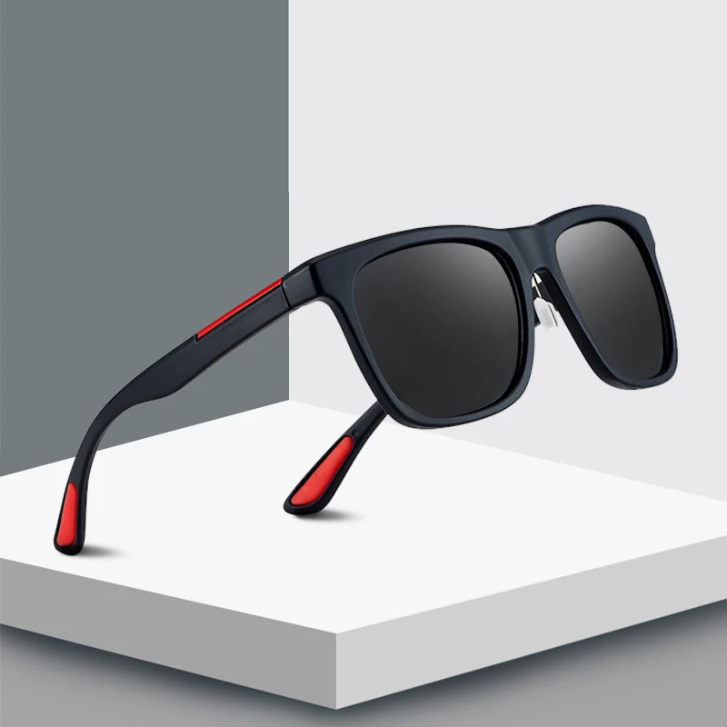 2019 novo Design de Marca óculos de Sol Para Homens óculos de Condução Moda Quadrado Preto Quadro de Viagem Legal Óculos de Sol oculos de sol UV400