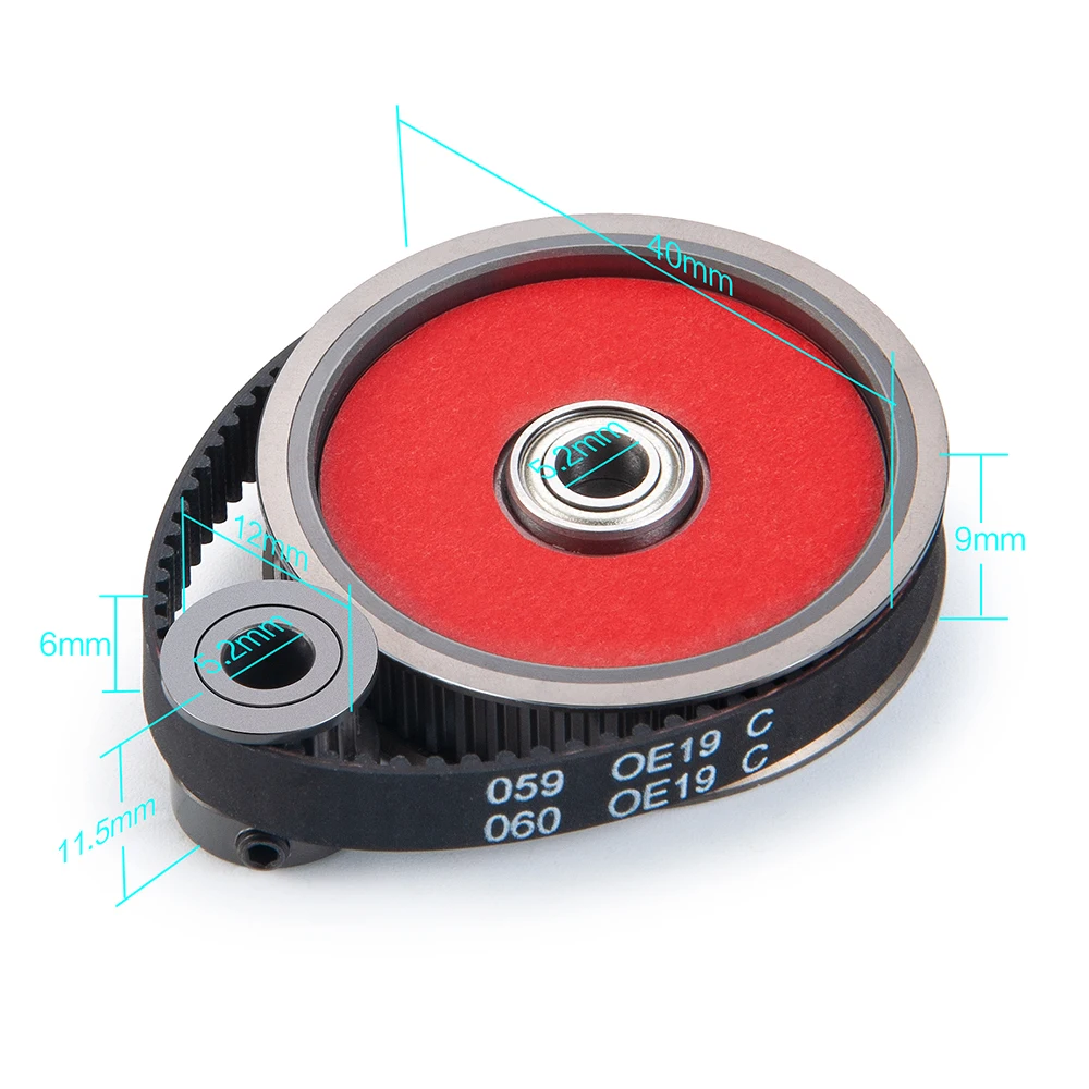 AXSPEED 3,17/5,0mm Riemenantrieb-Getriebesystem für 1/10 RC Auto Crawler Axial SCX10 II 90046 Upgrade DIY-Teile – Detail 5