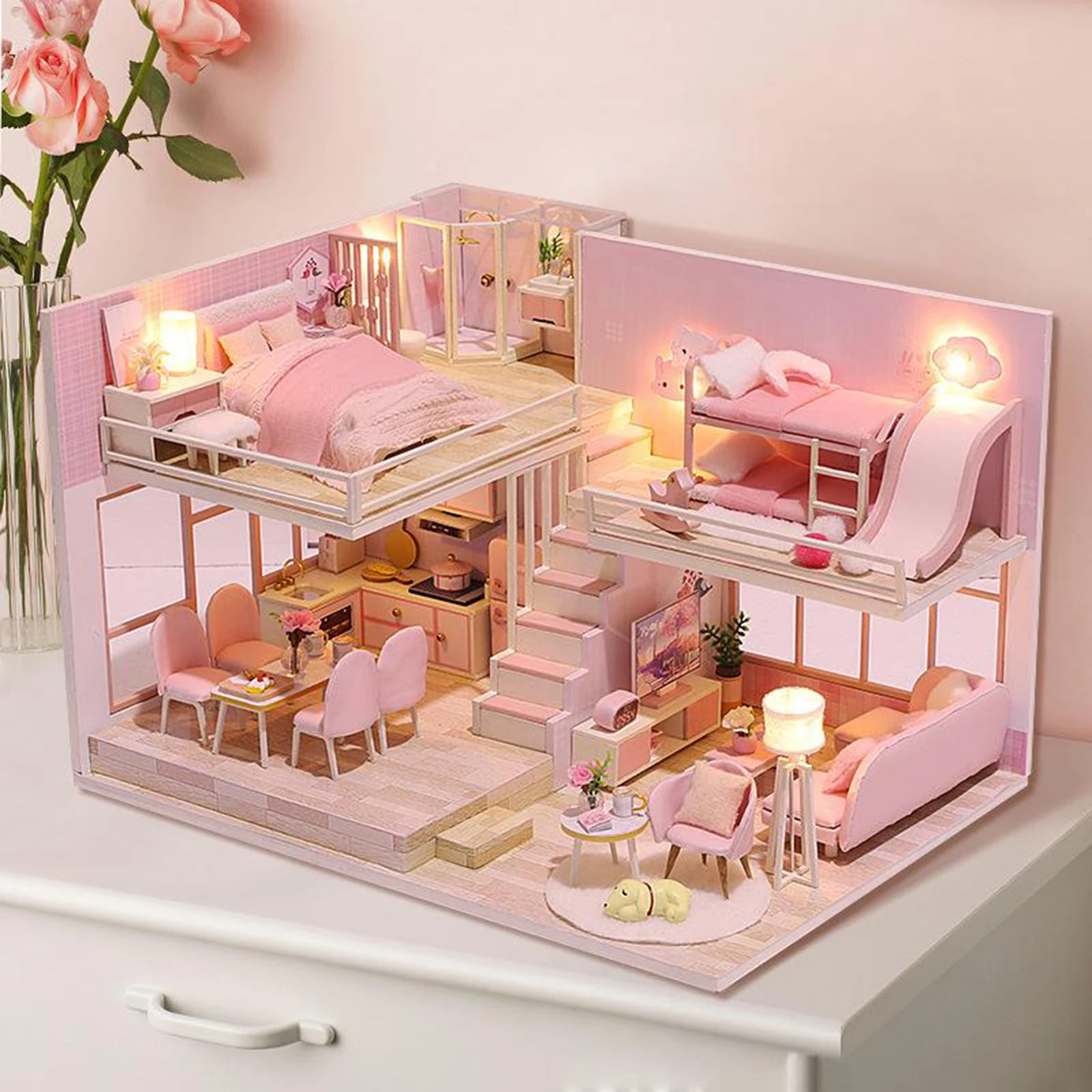 112ScaleMiniatureDollhouseWoodenCreativeHandcraft112Scale