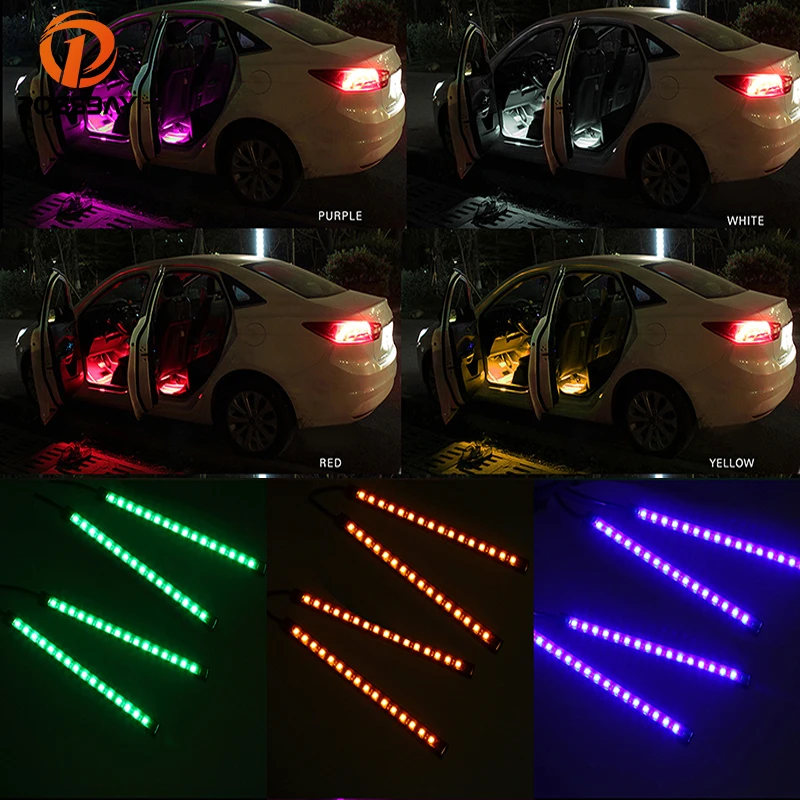Posbay USB гибкий RGB 16 светодиодный светильник атмосферная декоративная неоновая