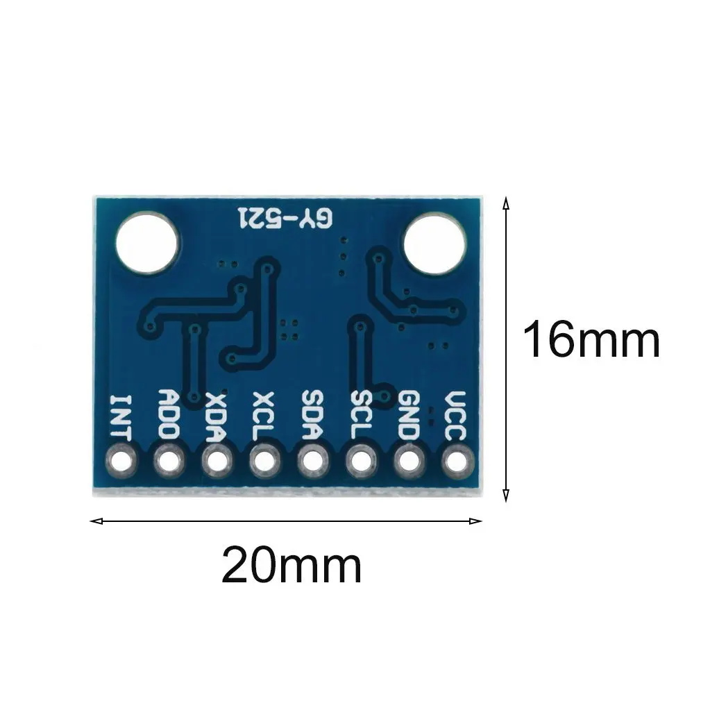 3V 5v 2 54 мм Шаг чип Встроенный 16 бит AD конвертер GY 521 6 DOF MPU 6050 модуль 3 осный
