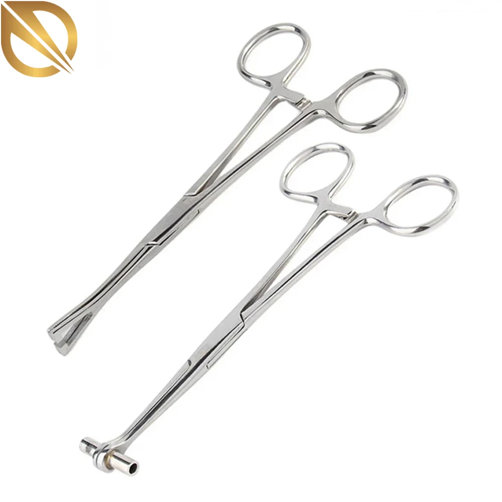 2PCS Stainless Steel Piercing Tool Septum Forceps Clamp Pliers For Belly Nose Ear Tongue Lip Body Free Shipping | Красота и здоровье
