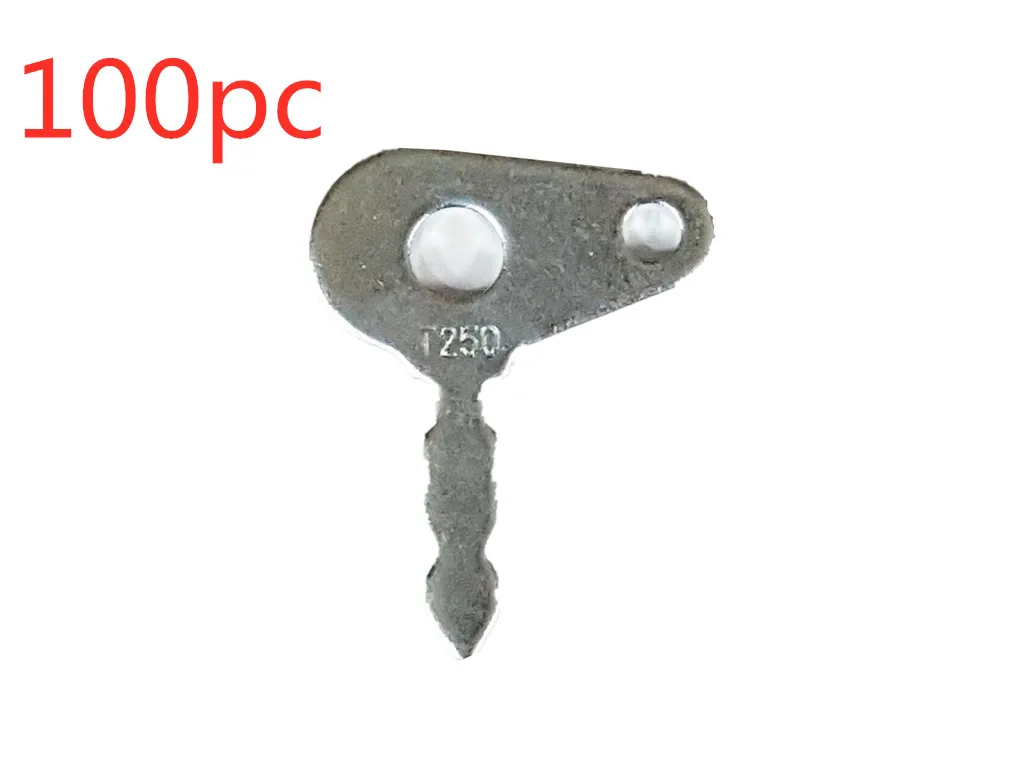 100pc T250 Starter Keys For Ford Lucas For Massey Ferguson Farmtrac For JCB For New holland