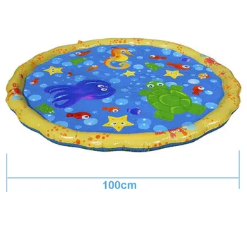 

Baby Swimming Pool Pool Play Wading Squirt Fun Mat Outdoor Squirt Splash Water Mat For Toddlers Water Pad Kids Inflatable Toys