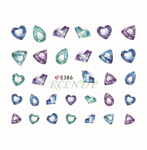 3D наклейка для ногтей все украшения тюльпан цветок бабочка роза ногти дизайна