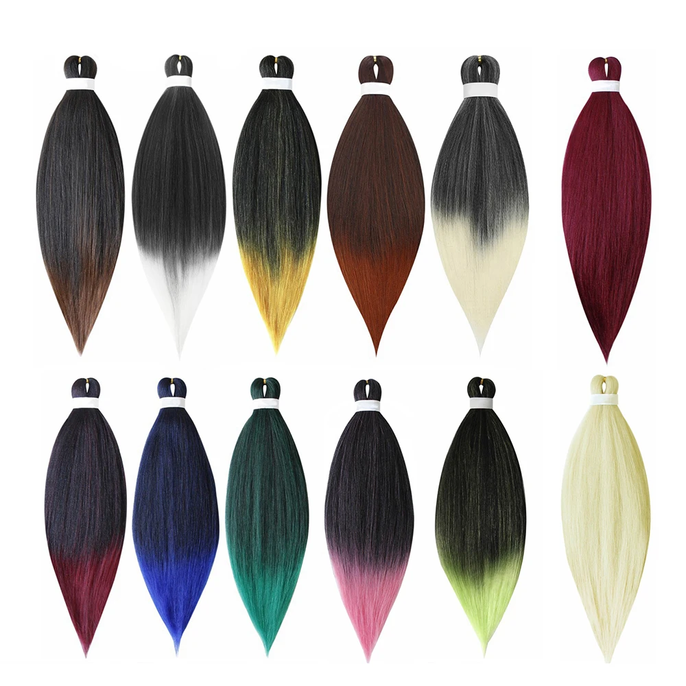 Pre Stretched Braiding Hair Professional Soft Knotless Prestretched Xpression Braiding Hair For Box Braids Hair Perm Yak Aliexpress