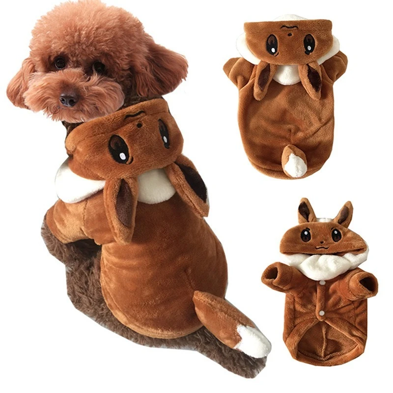 Pet Clothes Ibrahimovic Family Little Pokemon Transforms Into Autumn And Winter Cute Dog Coat Fabric Skin Friendly Fashionable Dog Coats Jackets Aliexpress