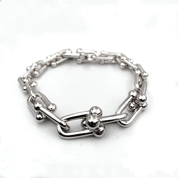 

1:1S925 sterling silver bracelet, classic retro U-shaped gradient bracelet, exquisite craftsmanship, birthday gift for ladies