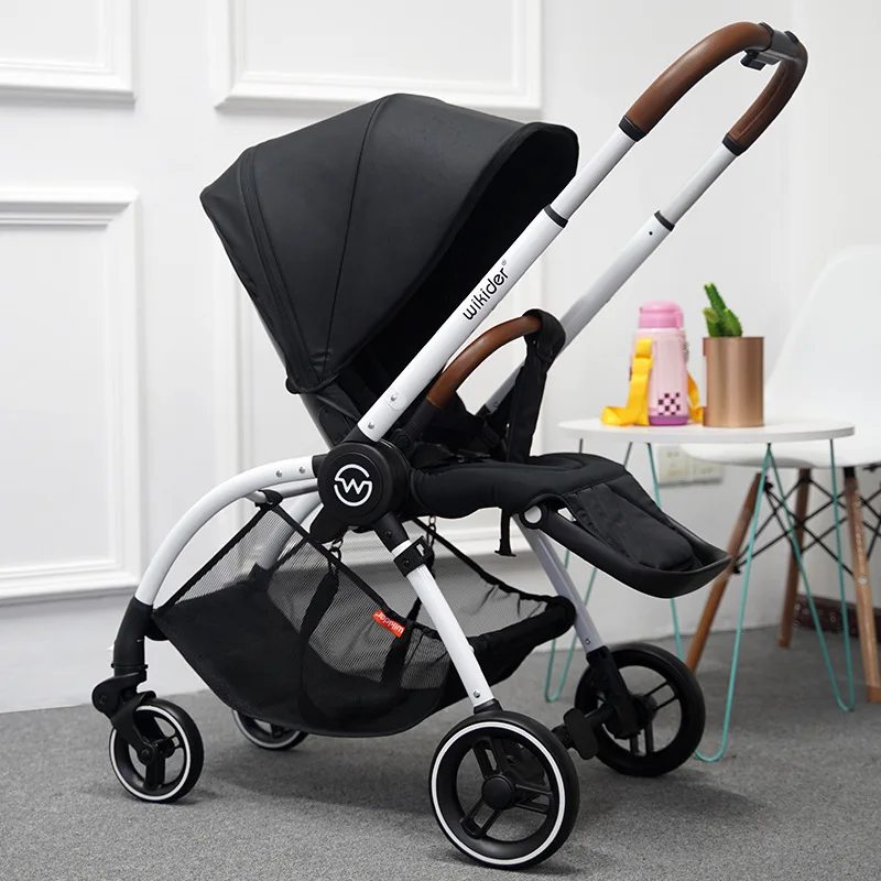 

Wikider Walkie stroller can sit and lie on high view stroller folding shock proof two-way trolley