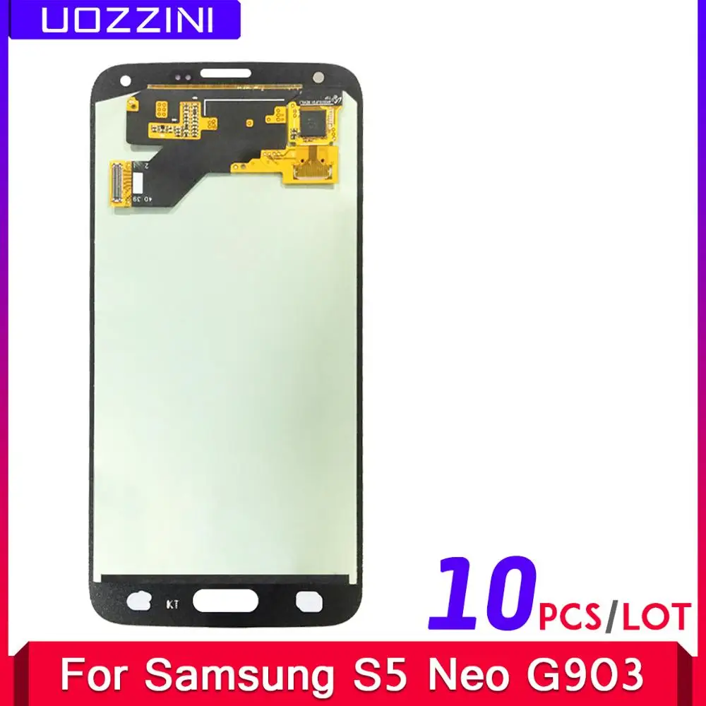 

10 Pcs/Lot Super AMOLED For Samsung Galaxy S5 Neo G903 G903F LCD Display Touch Screen Assembly Home Button Digitizer