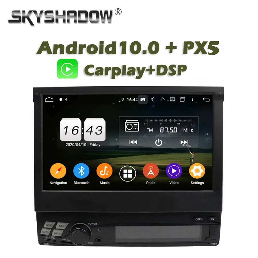 Автомобильный DVD-плеер универсальный плеер для Nissan 4 Гб + 128 ГБ 8 ядер Carplay 1Din PX6 DSP