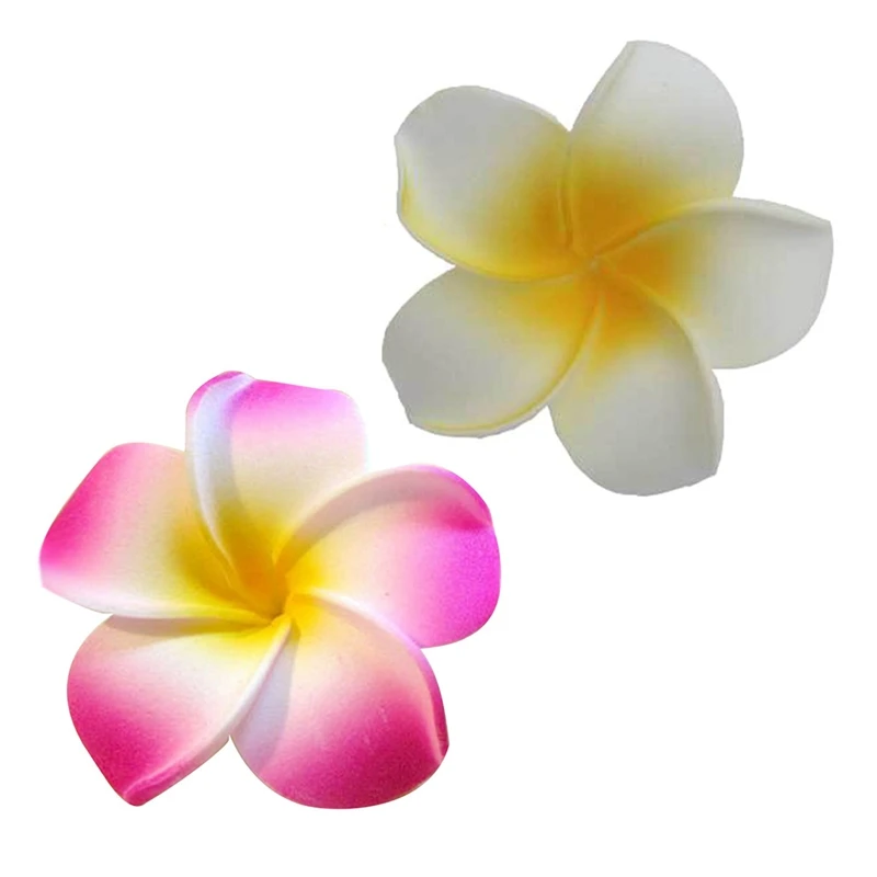 10 шт./пакет пена Гавайский цветок Плюмерия шпилька frangipani цветок свадебные зажимы для волос
