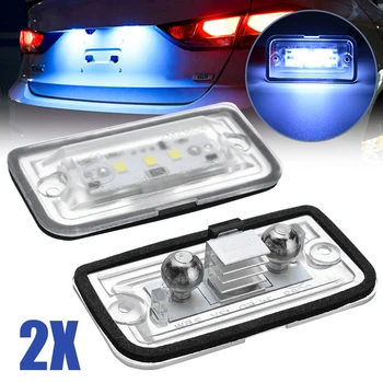 

For Mercedes Benz C W203 CLK W209 SL R230 KB27 Car License Plate Lamp Super Bright White 6000K LED License Plate Light