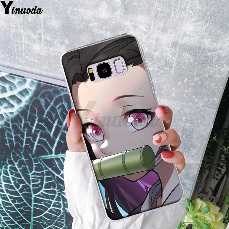 Yinuoda демон убийца Kimetsu без Yaiba Мягкий силиконовый чехол для телефона для samsung S9 S9 плюс S10 S6 S6edge S10plus S7 S7edge S8 S8plus - Цвет: A12