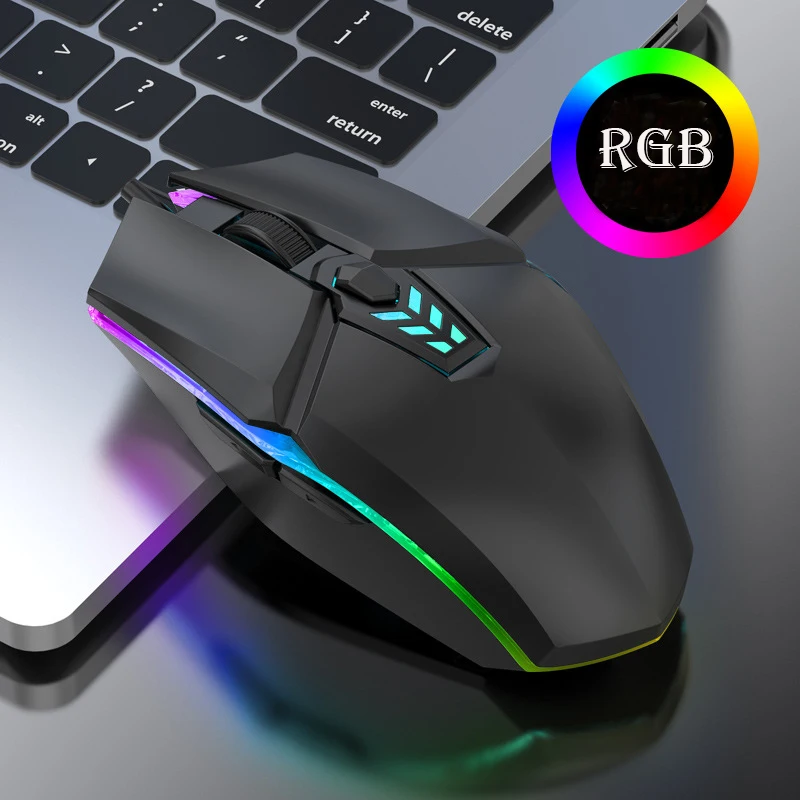 SeenDa Новый геймера Мышь бесшумный эргономичный проводной игровой RGB дыхание