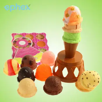 

Kids Ice Cream Stack Up Game Toys House Playing Pretend Play Educational