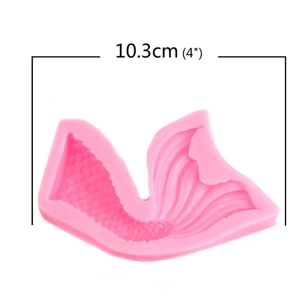 Fishtail 4 DoreenBeads алфавит в виде ракушки цветок кран Набор рыбьего хвоста Смола Плесень DIY силиконовая смола плесень для изготовления ювелирных изделий розовый 1 шт - Цвет: Fishtail 4