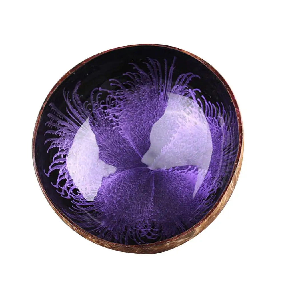 

Craft Organizer box Ring jewelry Splash Ink Coconut Shell Candies Food Container Keys Storage Earrings Necklaces Bowl Home Decor