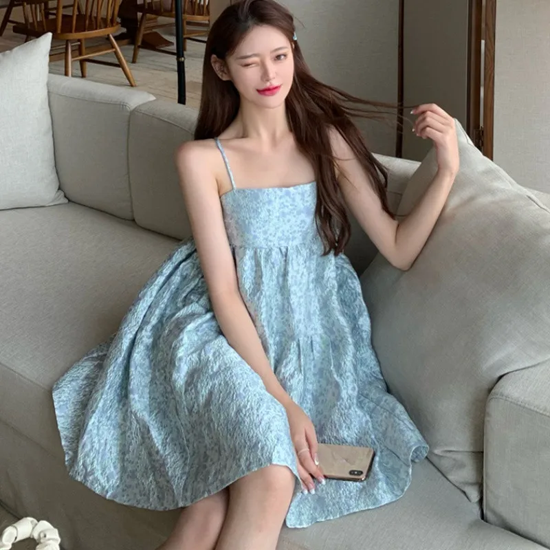 

2021Women Slip Dress Summer Sleeveless Slash neck Sundress Female Sweet Slim Beach Dresses 2021 vestido elegant Mini Dress