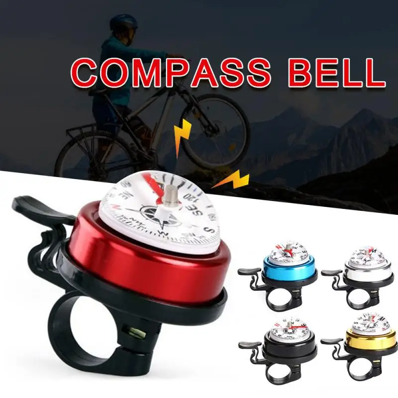 1PC New Bicycle Bell Mountain Bike Car Bell Aluminum Alloy Compass Bell