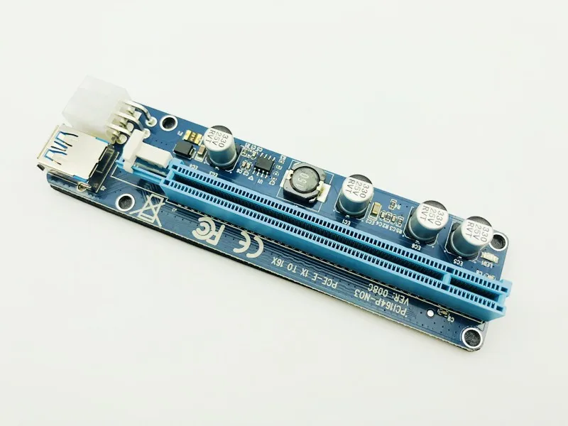 100 шт. Райзер-карта VER 008C PCI-E 1x до 16x | Компьютеры и офис