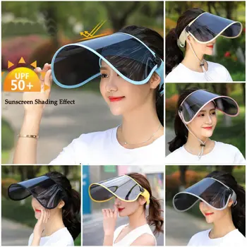 

Sun Visor Hat Cap UV Protection - Premium Adjustable Solar Headband Face Shield