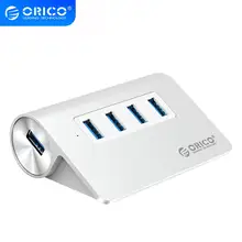 ORICO USB 3.0 HUB New Mac Design Mini High Quality Speed  Aluminum 4 Port Splitter With Data Cable(M3H4)