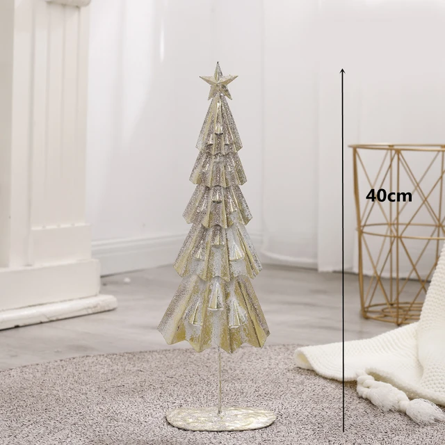 Ferro árvore de natal decoração de natal para casa lareira/desktop enfeites  de natal - AliExpress Casa e Jardim