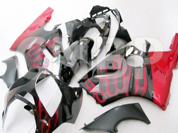 

Zx12r 2000 - 2001 Bodywork for Kawasaki Zx12r 2000 Black Red Flame Full Body Kits Zx 12r 2000 Abs Fairing