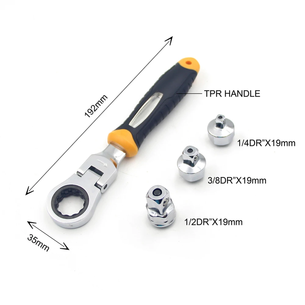 1/4 3/8 1/2 трещотка гаечный ключ быстрый разъем 180 градусов флип 72T Портативный трещотка ручные инструменты 3 в 1 прочный ключ