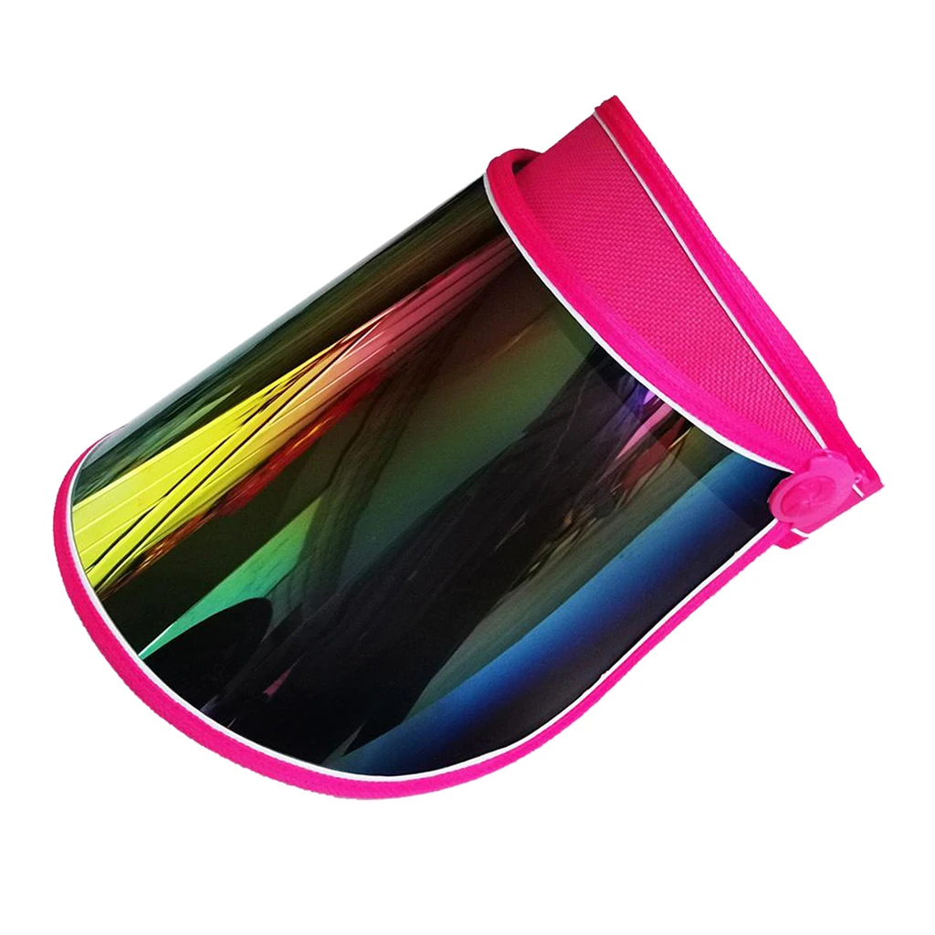 Summer Sun Beach Hat Visor Brim Lens Fishing Hiking Golf UV Protection Face Shield Headband For Women Outdoor