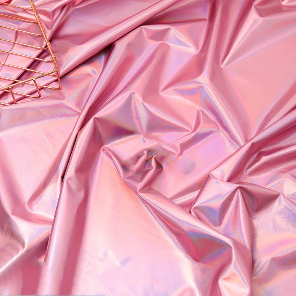Pink Мечтательный прямоугольник русалка весы ручной работы фон с блестками Лазерная блестящая скатерть Декоративная Ткань Свадебный Декор 100 см x 150 см - Цвет: Pink