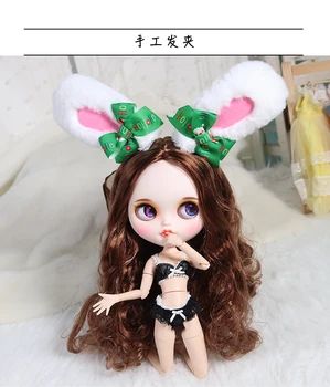 

BJD doll clothes are suitable for 1/6 YOSD Blthyes size cute wind doll rabbit bear lamb hairpin hairpin doll accessories