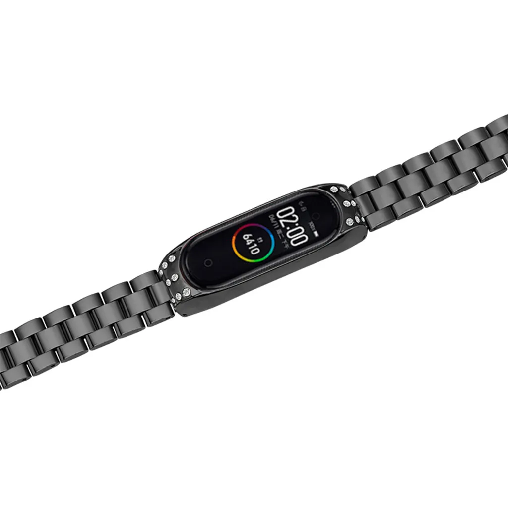 Сменный Браслет с ремешком+ металлическая рамка для Xiaomi Mi Band 4 Bracelet Модный Роскошный тонкий ремешок аксессуары для часов