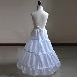Трехстальное нетрикотажное детское свадебное платье кринолиновый цветок для мальчиков/девочек танцевальный подъюбник для свадебного