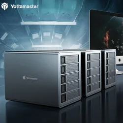 Yottamas – boîtier pour disque dur externe FS5C3, 5 baies, usb 3.1, Type C, SSD, extension NAS Max 10 Gbps 