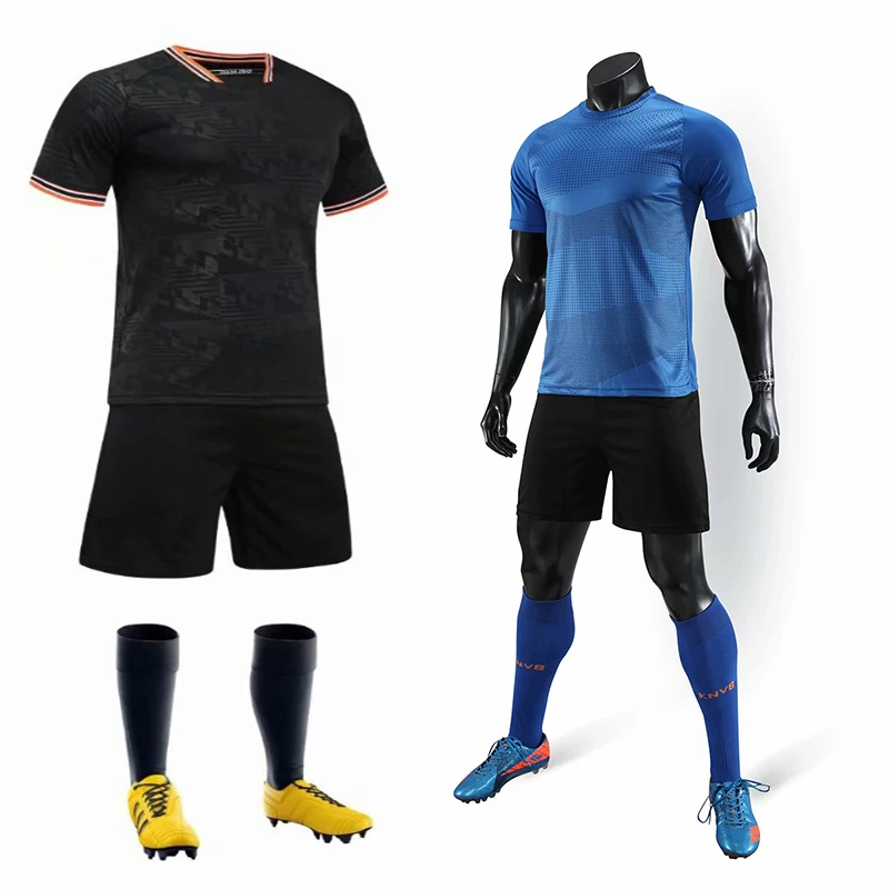 reflejar algun lado Relativamente Camiseta de fútbol para hombre, ropa deportiva para correr, ciclismo, kits  de fútbol para adultos, uniformes de fútbol personalizados en color azul y  negro, kits de entrenamiento, 2020, 2021|Camisetas de fútbol| - AliExpress