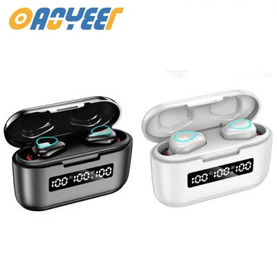 TWS Wireless Headphones Bluetooth Earphones 3500mAh Battery Sports Waterproof Headsets HiFi 9D Stereo Earbuds with Microphones