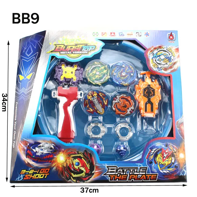 4 шт./компл. Beyblade Burst Metal Fusion 4D с пусковым устройством и арена Прядильный механизм Комплект игры, игрушки детские игрушки бейблэйд поле бейблэйд - Цвет: BB9