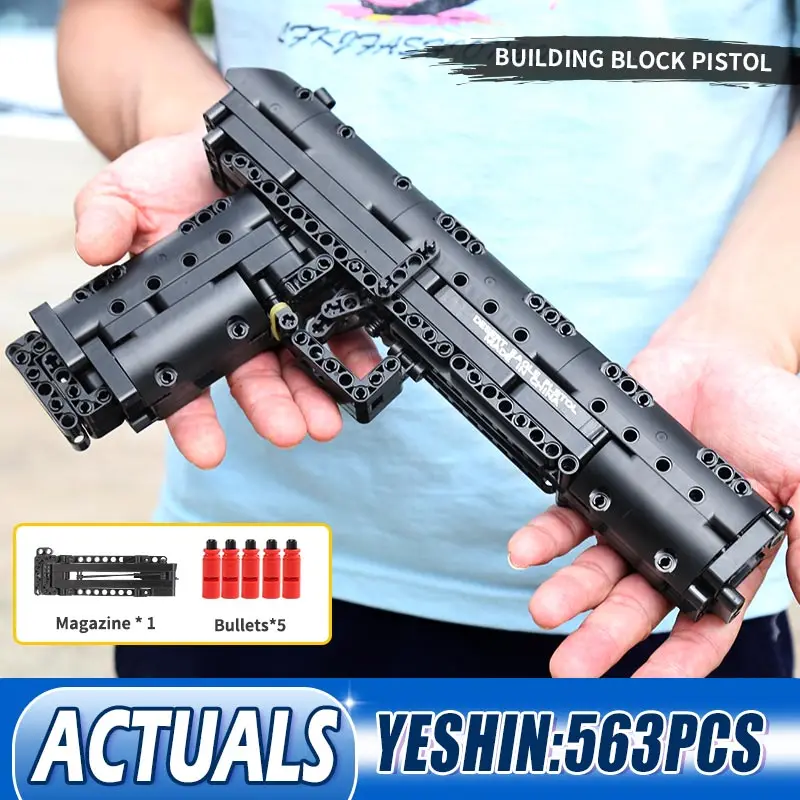 Строительные блоки Mould King 14004 The Create Desert Eagle модель оружия Детские кубики Обучающие