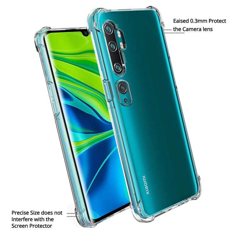 Защитный чехол для подушки безопасности для mi-note-10 xiomi mi cc9 pro чехол на ксиоми ми нот 10 про защитный чехол xiaomi mi note 10 прозрачный чехлы xiaomi note 10 10pro cc9pro чехол ноут10 ми нот 10 ксиоми нот 10