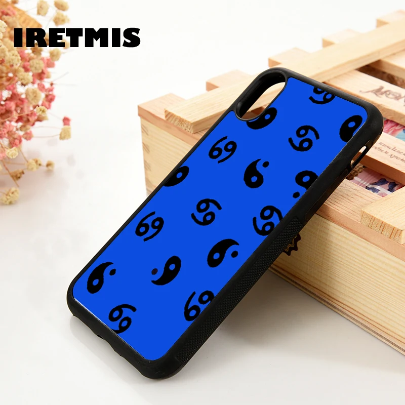 Iretmis 5 5S SE 6 6S Soft Silicone Rubber phone case cover for iPhone 7 8 plus X Xs 11 Pro Max XR lucky number 69 yin and yang | Мобильные